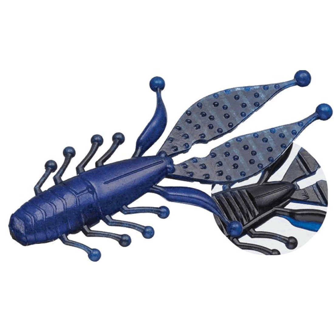 EVERGREEN KICKER BUG 3.3" (7 pcs/pack) #96 BLACK&BLUE