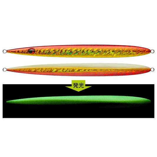 EVERGREEN SATOU JIG 140g 19.3cm #ST31 AKAKIN/GLOW