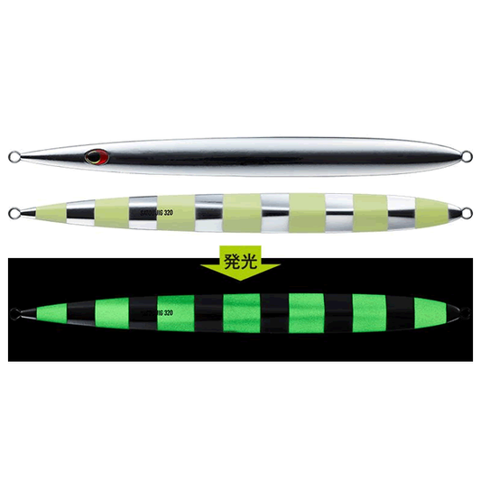 EVERGREEN SATOU JIG 140g 19.3cm #ST14G BACK SIDE ZEBRA GL