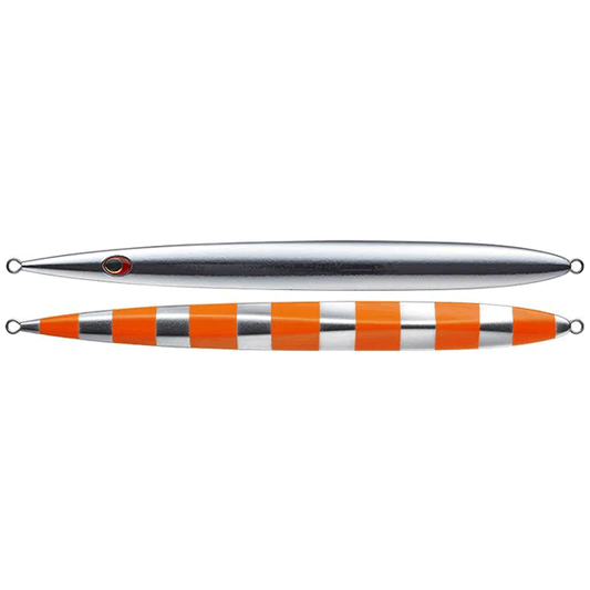 EVERGREEN SATOU JIG 320g 25.7cm : 320g #ST28 SILVER/ORANGE ZEBRA