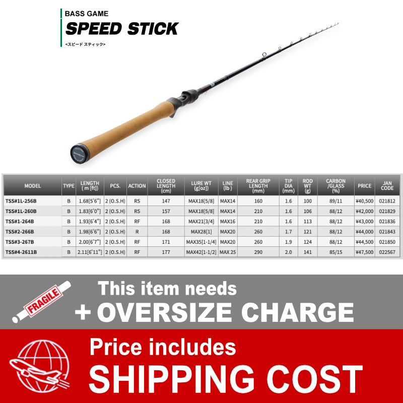 Tenryu SPEED STICK TSS #4-2611B (1 piece+Grip Joint, Casting)