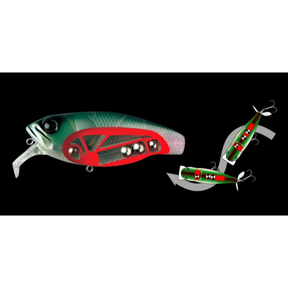 deps BUZZJET Length: 96 mm / Weight: 30 g Floating Wake Bait #27 Cosmic Pink