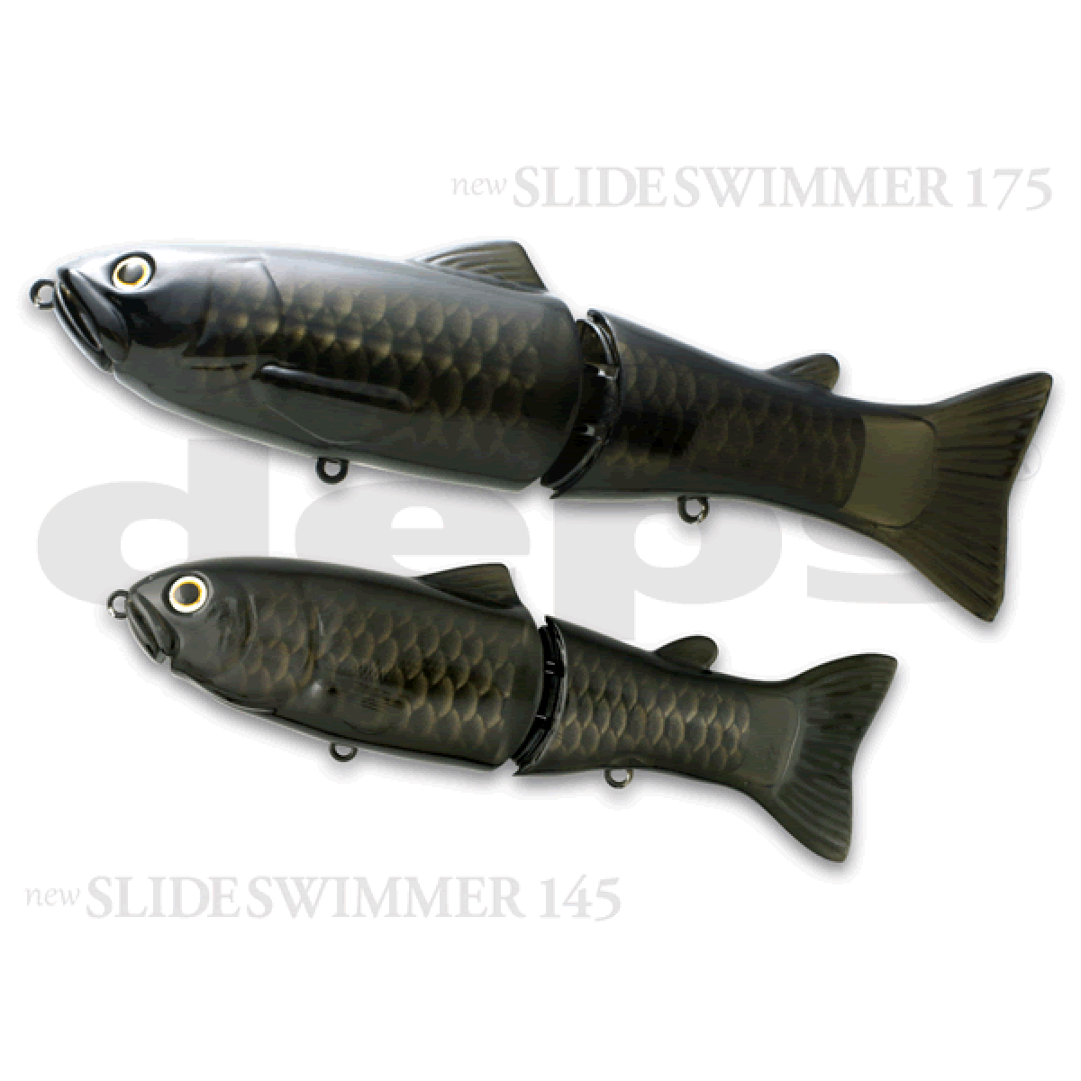 deps new SLIDESWIMMER 175 175mm : 2.8oz Slow Sinking / Knock sound #15 NUDE BLACK
