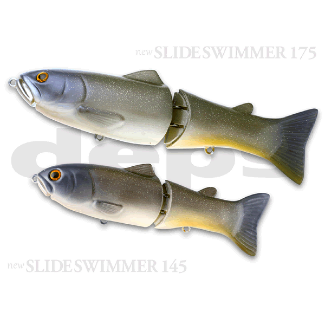 deps new SLIDESWIMMER 175 175mm : 2.8oz Slow Sinking / Knock sound #18 GLITTER CARP freshwater fishing lure