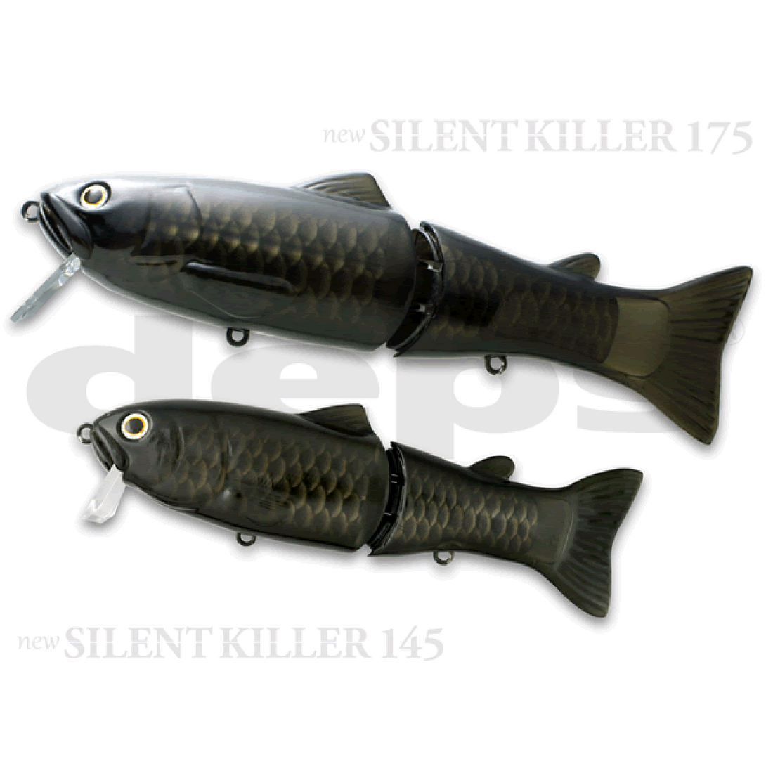 deps new SILENTKILLER 175 175mm : 2.5oz Floating #15 NUDE BLACK freshwater fishing lure