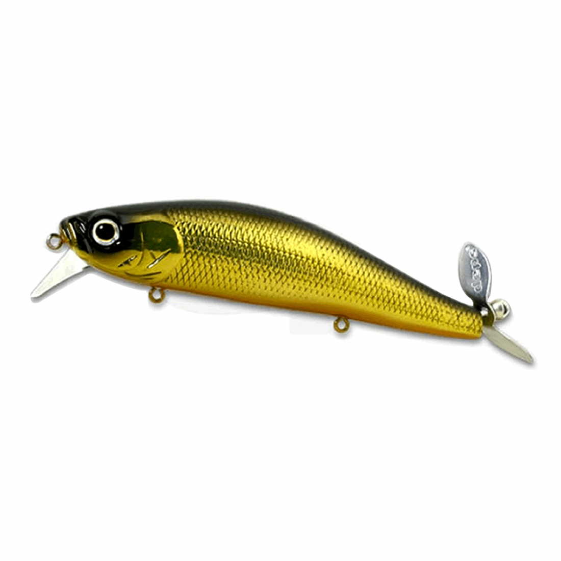 deps SPIRALMINNOW 120mm : 25.0g #01 GM KUROKIN freshwater fishing lure