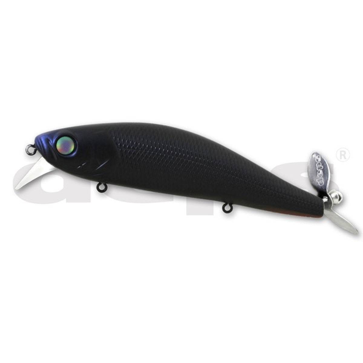 deps SPIRALMINNOW 120mm : 25.0g #16 JET BLACK - Britannic Trade
