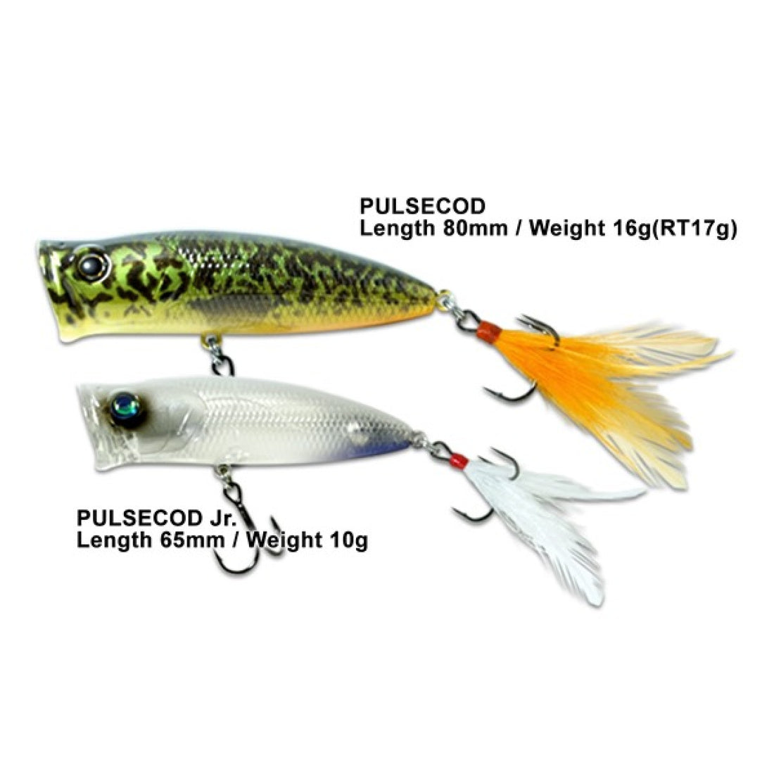 deps PULSECOD Length: 80 mm / Weight: 16 g Floating Popper #79 Bone Shad freshwater fishing lure — photo 3