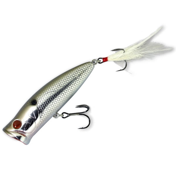 deps PULSECOD Jr. Length: 65 mm / Weight: 10 g Floating Popper #80 Chrome Black Back