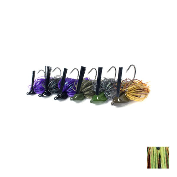 deps FLAT BACK JIG SILICON SKIRT 3/8oz #22 Hot Tiger