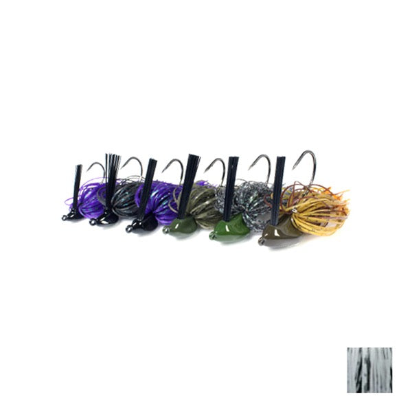 deps FLAT BACK JIG SILICON SKIRT 3/8oz #23 Scale White