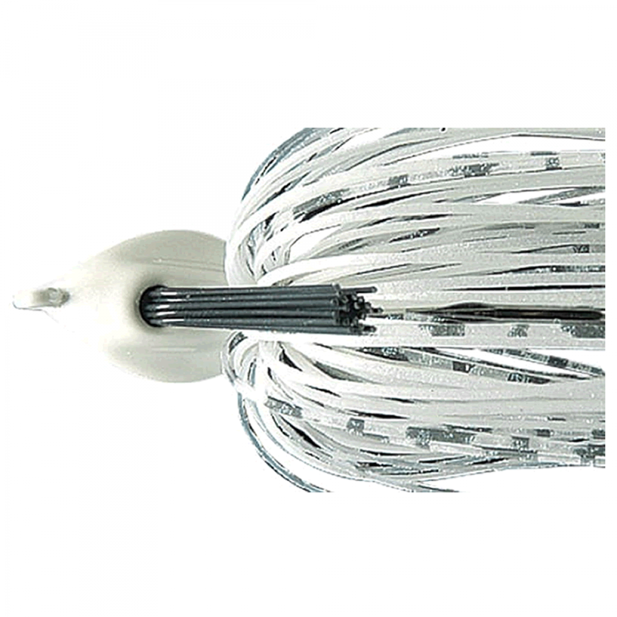 deps FLAT BACK JIG 1/2oz Silicone Skirt #23 SCALE WHITE