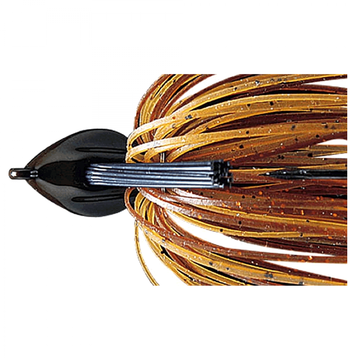 deps FLAT BACK JIG 1/2oz Silicone Skirt #25 ORANGE EDGE