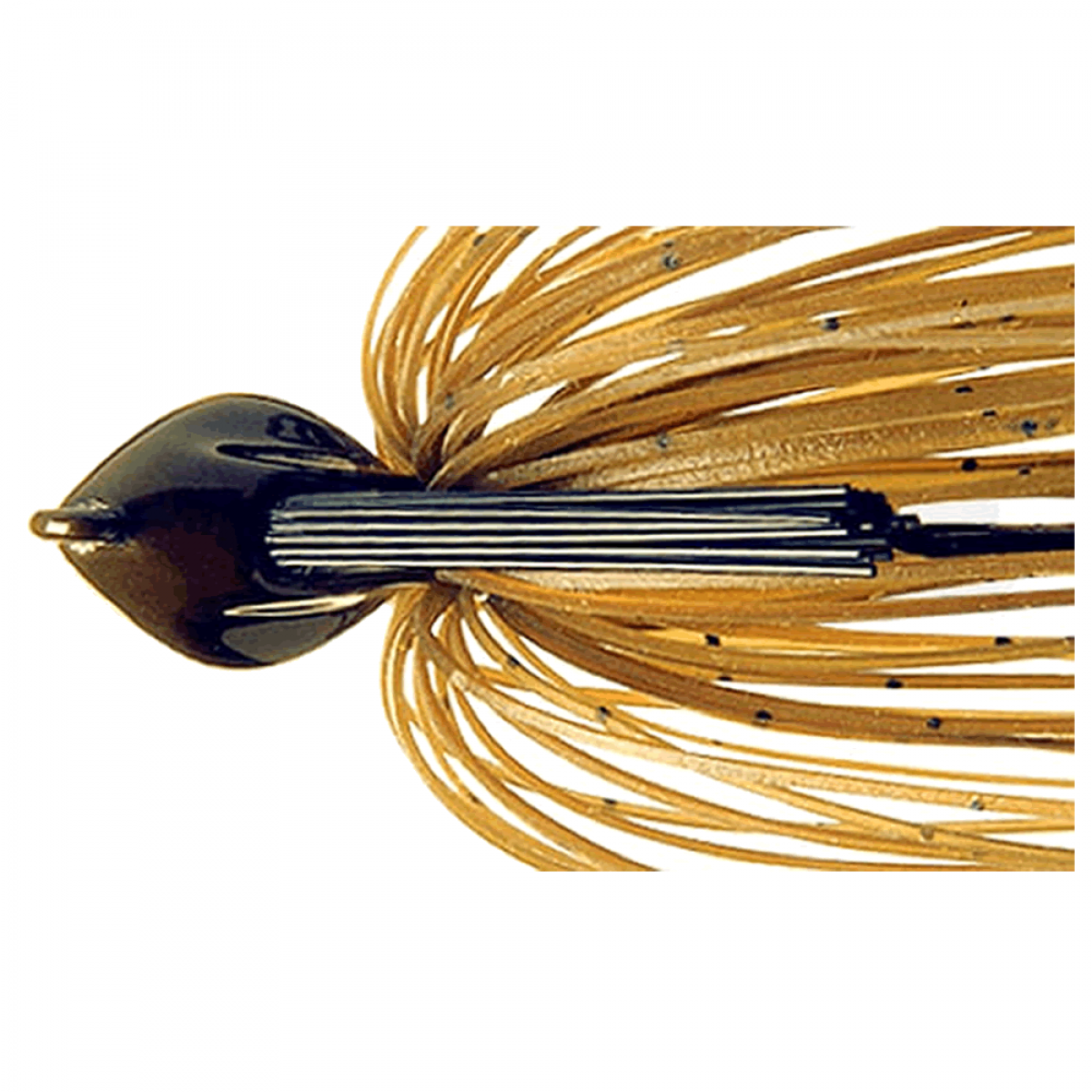 deps FLAT BACK JIG 1/2oz Silicone Skirt #53 GREEN PUMPKIN SEED