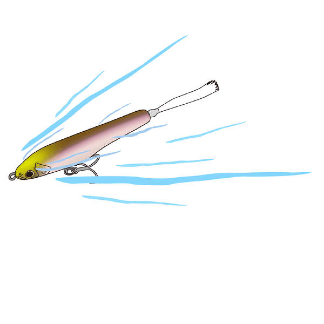 deps WAKASAGI BAIT 65F 65mm : 3.5g Floating #08 PEARL MINNOW freshwater fishing lure — photo 2