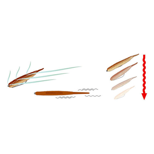 deps DEATHADDER 6" (6 pce/pack) #18 BLUE MARRON