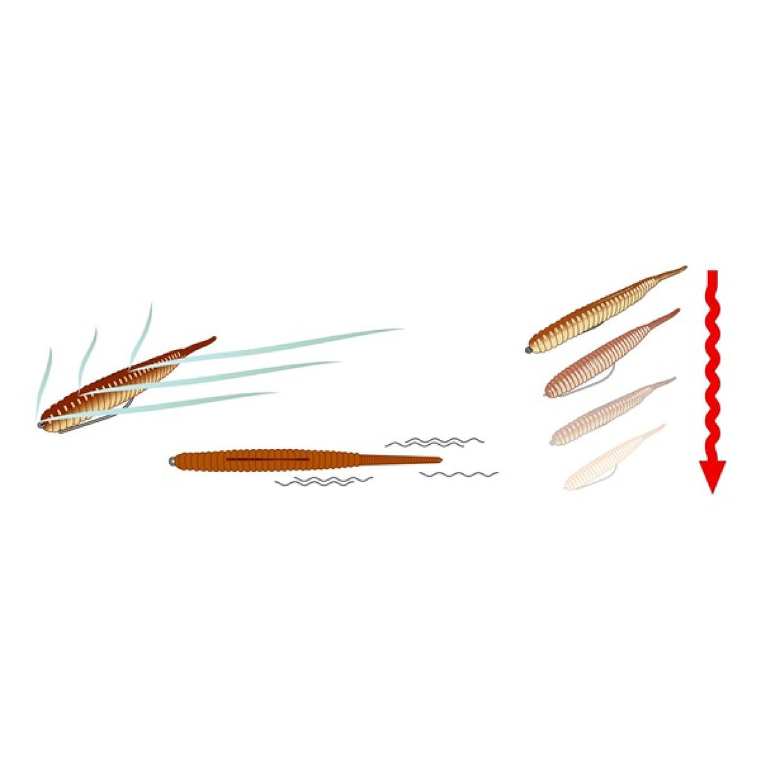 deps DEATHADDER 6" (6 pcs/pack) freshwater fishing lure — photo 3