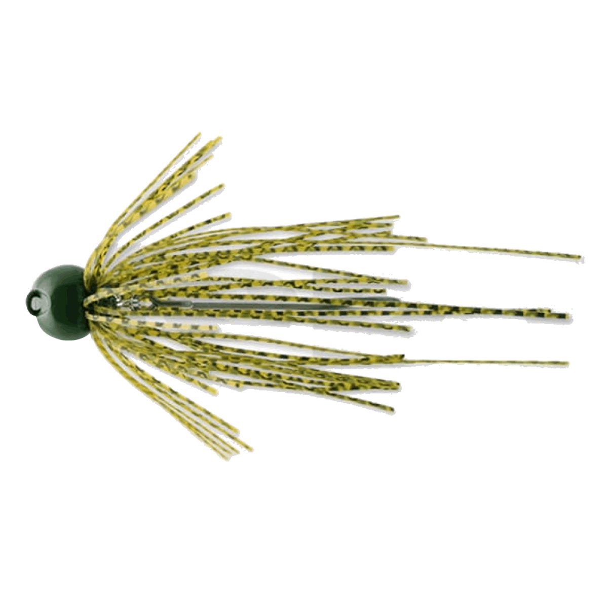 deps SLIP HEAD JIG 1/8oz Silicone Skirt #05 GREEN PUMPKIN