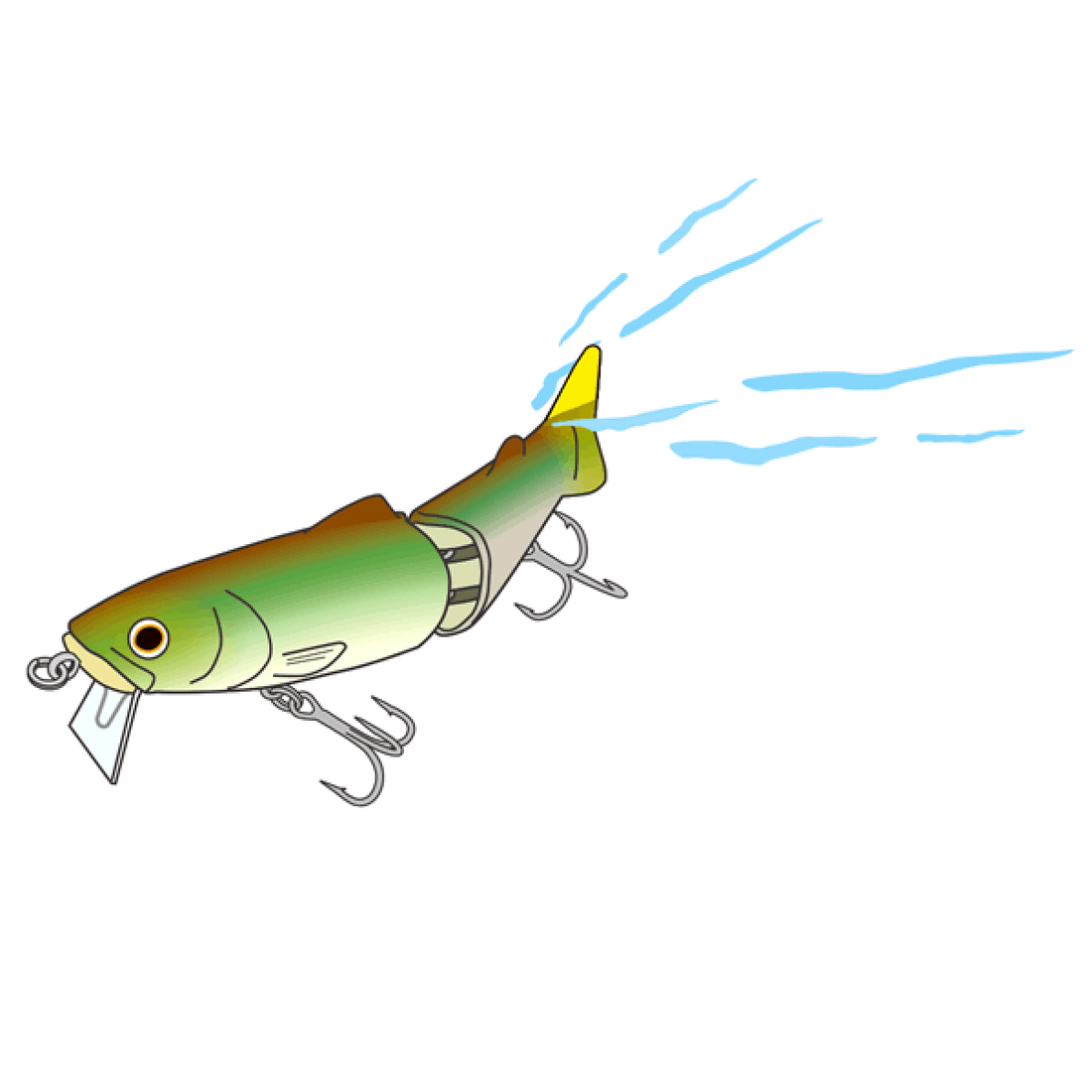 deps NEW SILENT KILLER 115 115mm : 20g #08 INAKO freshwater fishing lure — photo 2