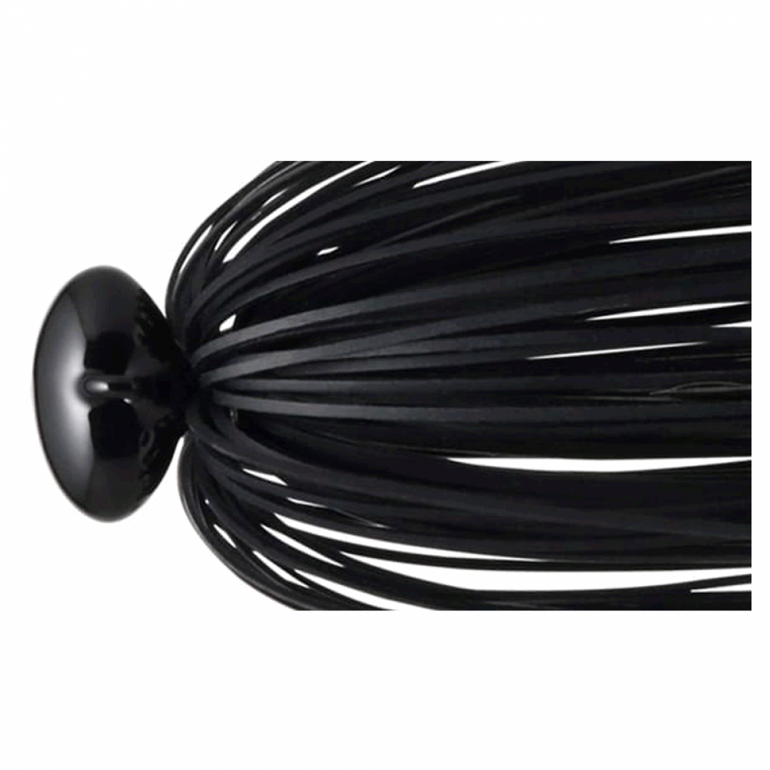 deps HYPER FOOTBALL JIG 1/4oz Silicone Fine Skirt #63 FS BLACK freshwater fishing lure