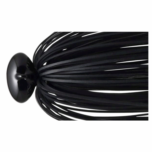 deps HYPER FOOTBALL JIG 1/4oz Silicone Fine Skirt #63 FS BLACK freshwater fishing lure