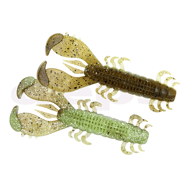 deps MS CRAW 3.6" (8 pcs/pack) #52 GREEN PUMPKIN / CHARTREUSE