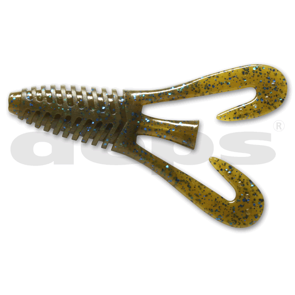 deps BARBUTE 3.5" (6 pcs/pack) #71 GREEN PUMPKIN / BLUE FLAKE