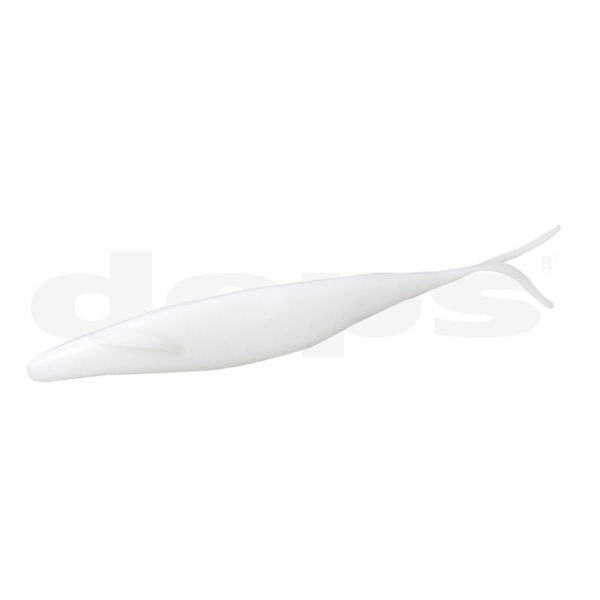 deps SAKAMATA SHAD 6" (6 pcs/pack) #08 WHITE SOLID