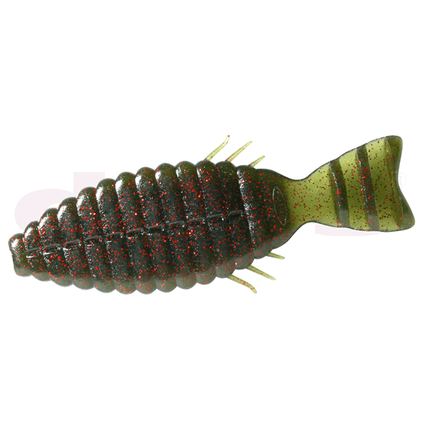 deps BULL FLAT 3.8" (6 pcs/pack) #30 WATERMELON / RED FLAKE