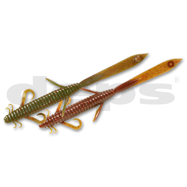 deps DEATHADDER LZARD 8" (5 pcs/pack) #111 GREEN PUMPKIN / SCUPPERNON