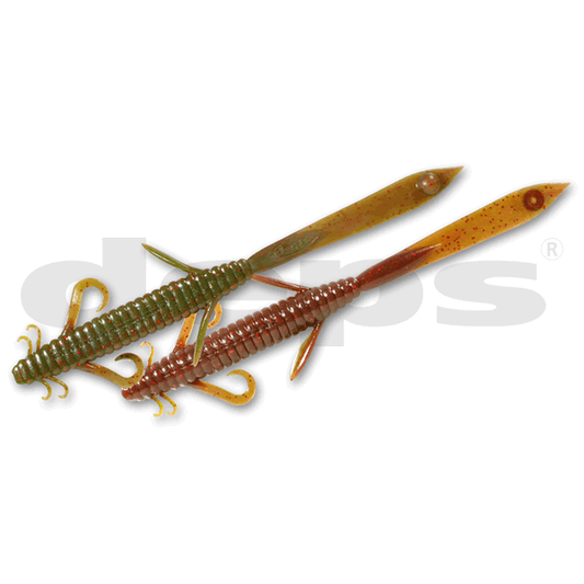 deps DEATHADDER LZARD 8" (5 pcs/pack) #111 GREEN PUMPKIN / SCUPPERNON