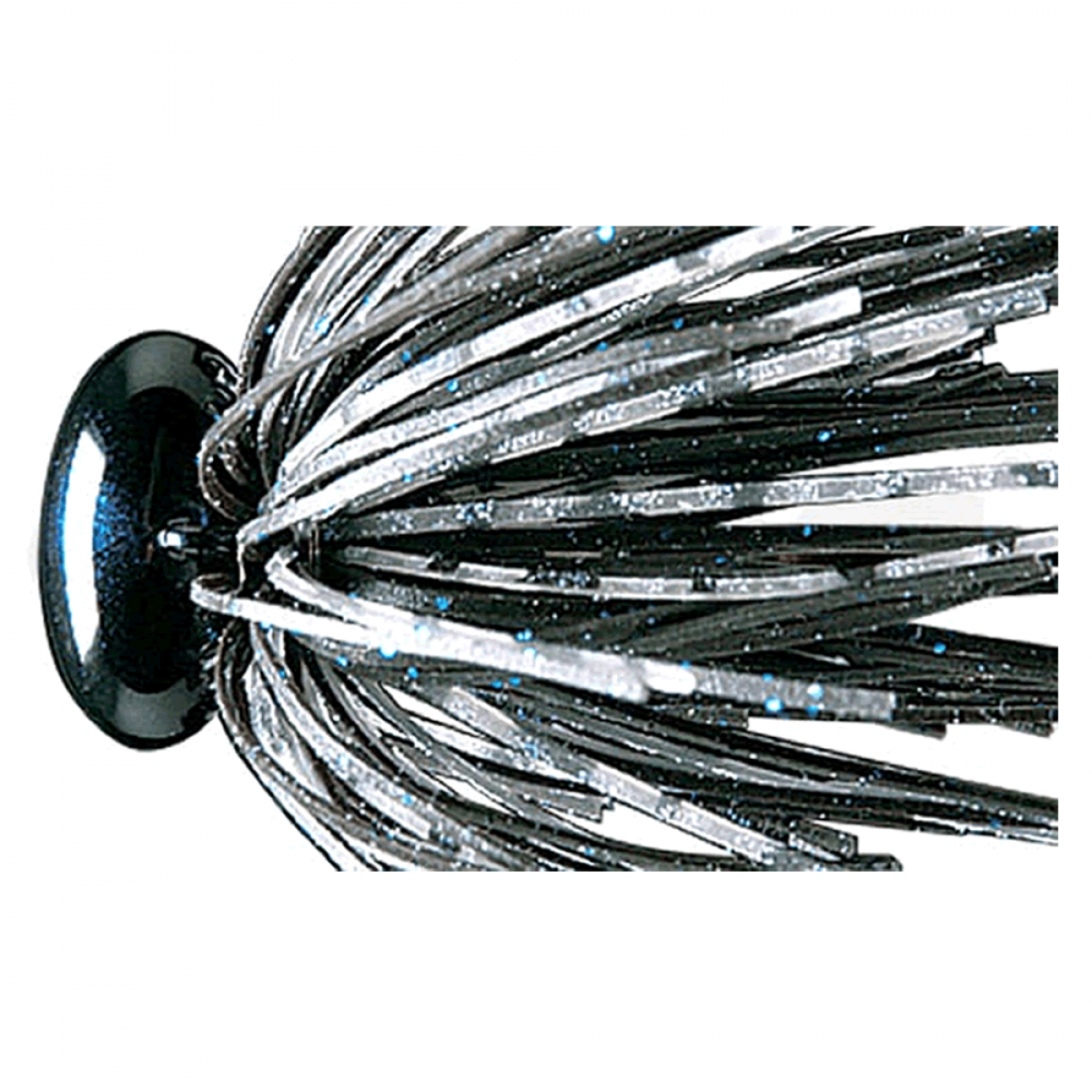deps HEAD LOCK JIG 3/8oz 3/8oz Silicone Skirt #37 SCALE BLACK
