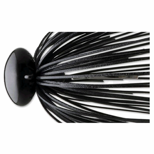 deps HEAD LOCK JIG 1oz 1oz Silicone Fine Skirt #63 FS BLACK