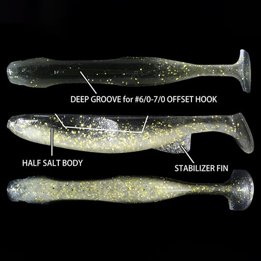 deps BUMBLE SHAD 6" (5 pcs/pack) #22 GOLDEN SHINER