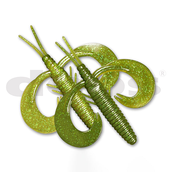 deps BM-HOG 5" (4 pcs/pack) #21 PUMPKIN GREEN BACK freshwater fishing lure