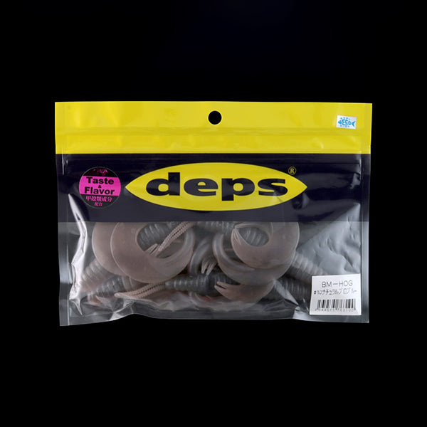 deps BM-HOG 4" (6 pcs/pack) #07 BLACK / BLUE FLAKE