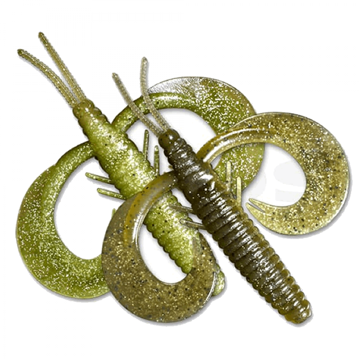 deps BM-HOG 4" (6 pcs/pack) #52 GREEN PUMPKIN / CHARTREUSE