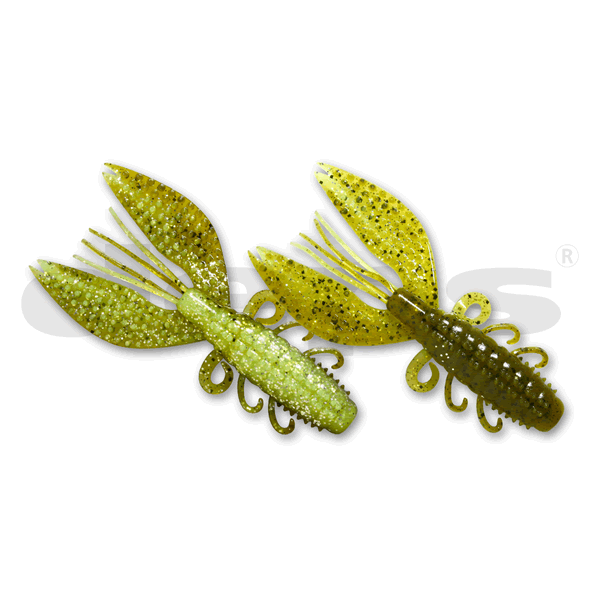 deps SPINY CRAW 3.5" (8 pcs/pack) #52 GREEN PUMPKIN / CHARTREUSE