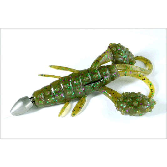 deps BECKON CRAW 3.5" (5 pcs/pack) #71 GREEN PUMPKIN/BLUE FLAKE