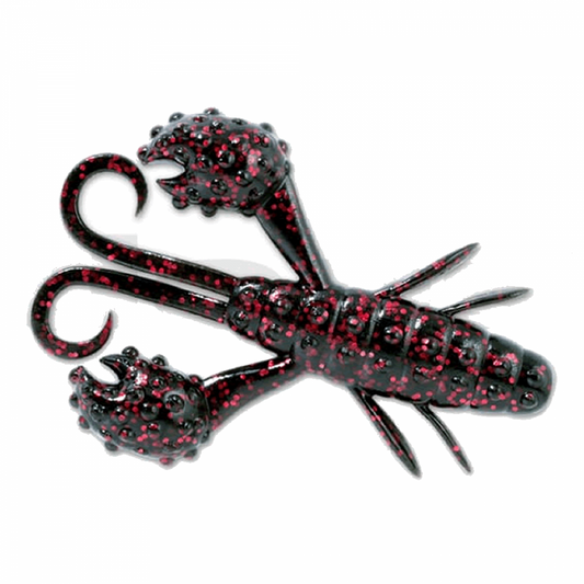 deps BECKON CRAW 3.5" (5 pcs/pack) #88 BLACK/RED FLAKE