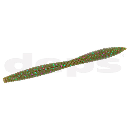 deps REBOUND STICK 5" 5/16oz (6 pcs/pack) #115 GREEN PUMPKIN / PURPLE & GREEN FLAKE