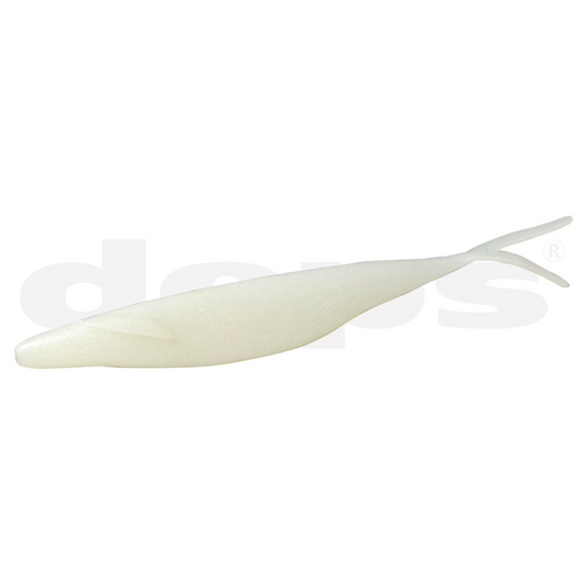 deps SAKAMATA SHAD 8" HEAVY WEIGHT (4 pcs/pack) #39 PEARL WHITE
