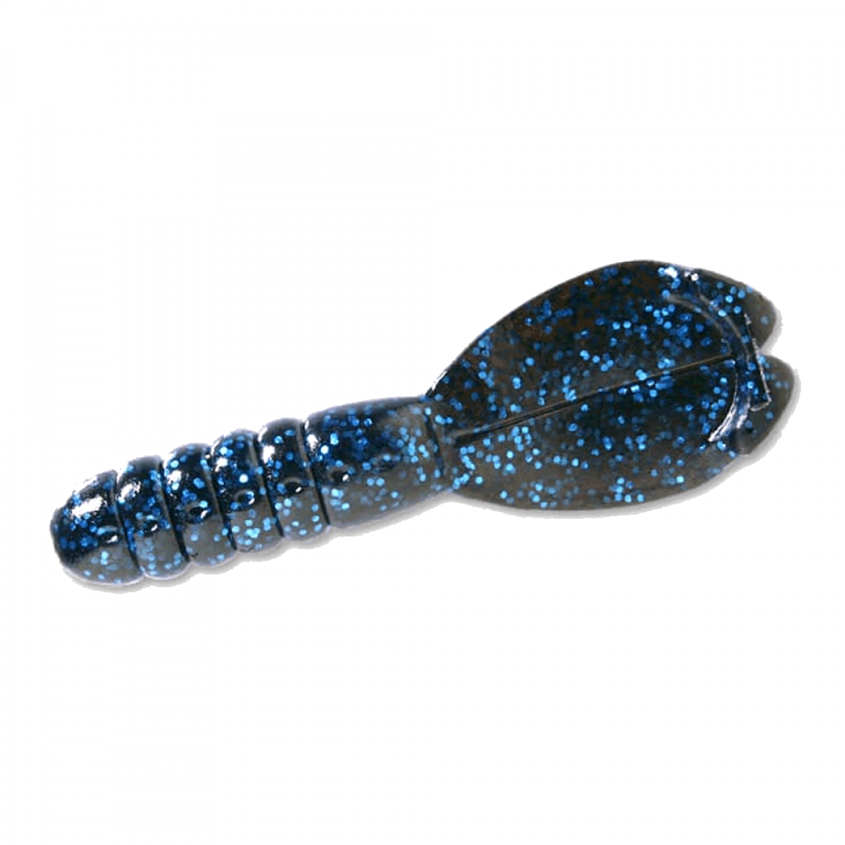 deps LILRABBIT 4" (6 pcs/pack) #07 BLACK/BLUE FLAKE