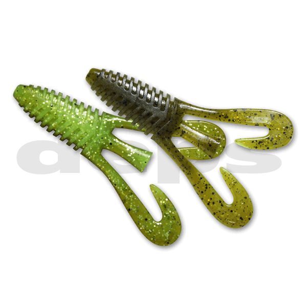 deps BARBUTE 4" (6 pcs/pack) #52 GREEN PUMPKIN/CHARTREUSE
