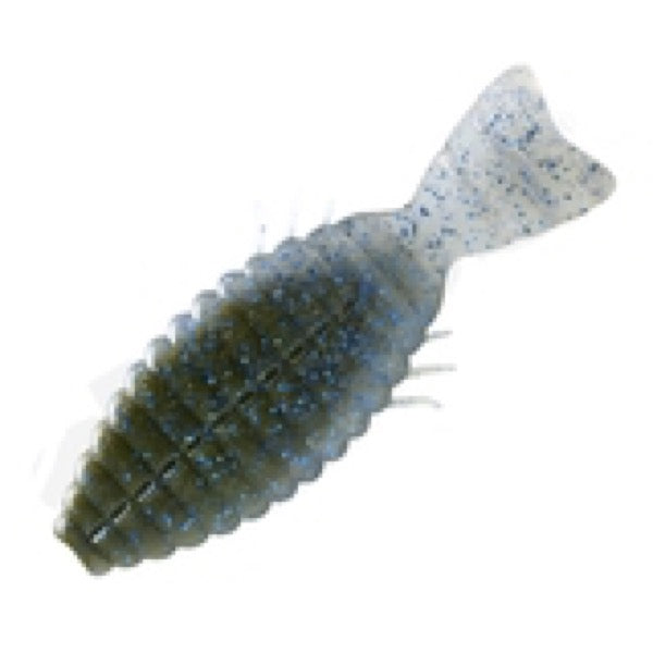 deps BULLFLAT NON SALT 4.8" (4 pcs/pack) #123 Green Pumpkin/Blue F Smoke/