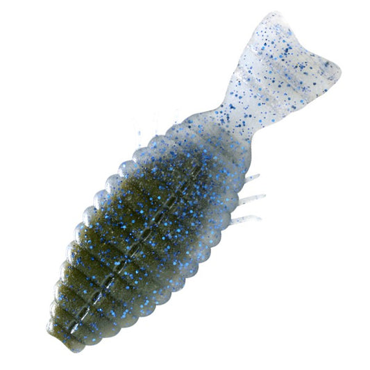 deps BULLFLAT NON SALT 5.8" (4 pcs/pack) #123 Green Pumpkin/Blue F Smoke/Blue F