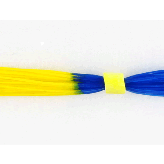 deps SILICON SKIRT FINE CUT #12 YELLOW PEACOCK