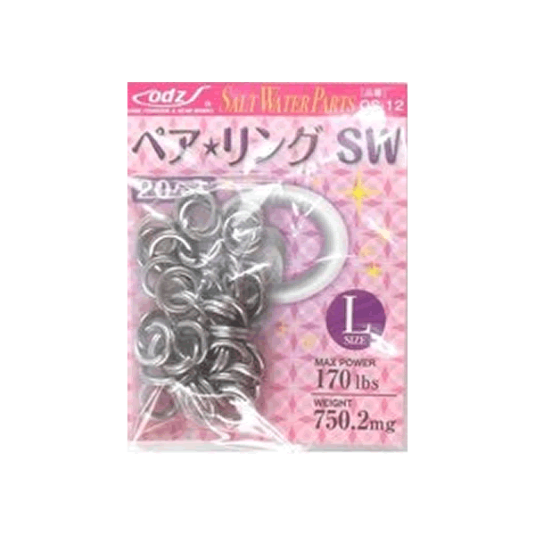 odz PEAR RING SW L OS-12 (20 pcs/pack) fishing terminal tackle