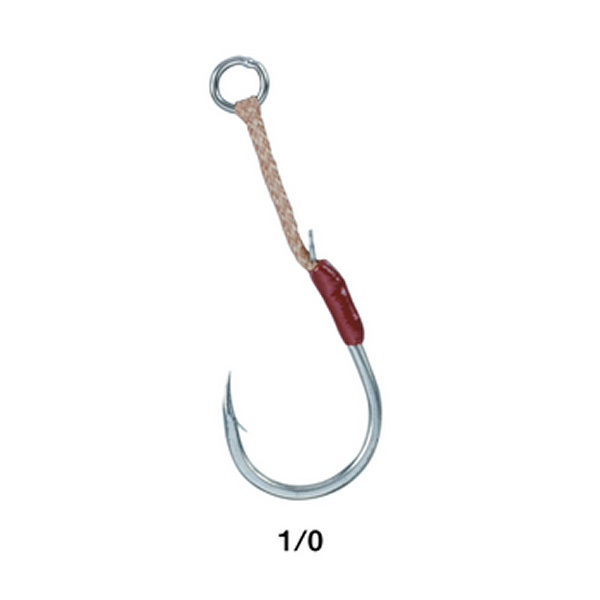 Gamakatsu Assist Hook SHORT SNIPER SINGLE #1/0 (3 sets/pack) SILVER fishing terminal tackle