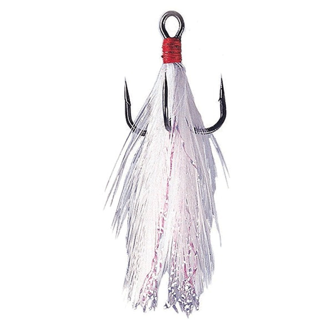 Gamakatsu TREBLE 13FT #6 (2 pcs/pack) WHITE x RED fishing terminal tackle — photo 2